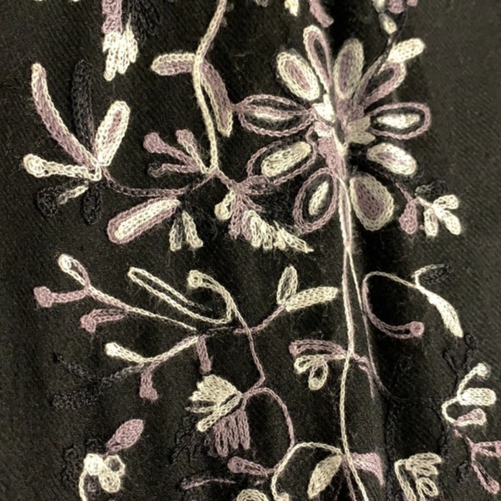 Floral Embroidered Scarf